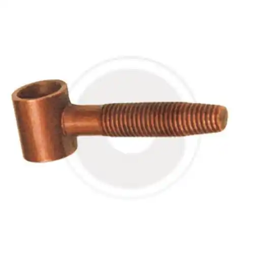 100 pz cavallotto anuba occhiolo acciaio ottonato Ø 14 mm aste cremonesi Snelle Levering