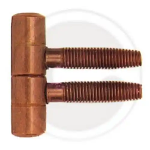 Gereduceerde Prijs 100 pz cerniera anuba acciaio ottonato Ø 13 mm cerniere per porte legno