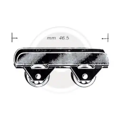 Uitverkoop 100 pz Omge art 459 carrello pattino a 2 ruote per cristallo cristalli vetro