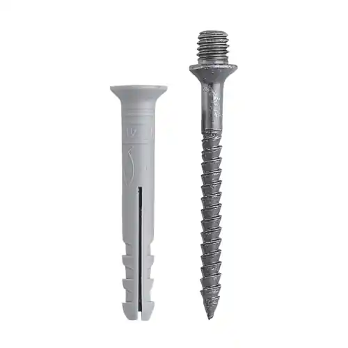 100 viti di giunzione per collare in ferro con tassello 8 x 80 mm Nieuw