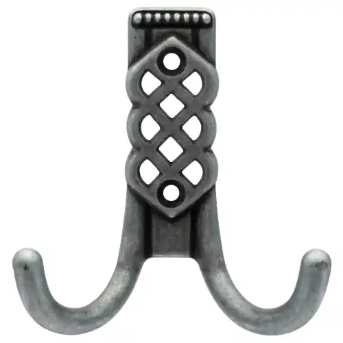 12 pz appendiabiti in zama rustique art 43144Z 81x80 mm attaccapanni Goedkoop