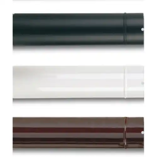 12 tubi Ø 12x100 cm acciaio smaltato bianco tubo per stufa stufe a legna Hoge Kwaliteit