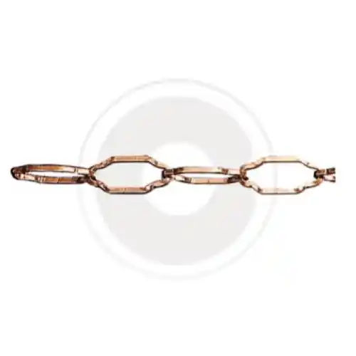 15 mt catena fune filo quadro per lampadari fari esterno 2,4 mm bronzata Weekendaanbieding