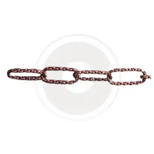 15 mt catena fune ritorta per lampadari fari esterno 3,2 mm ottonata Meest Verkocht
