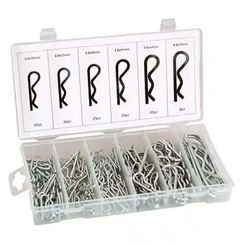150 coppiglie copiglie varie misure in acciaio kit cassetta Koop Online