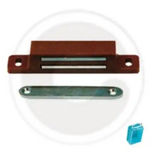 2 chiusure magnetiche calamita marrone magnete a scatto per pensili e mobili Finale Uitverkoop