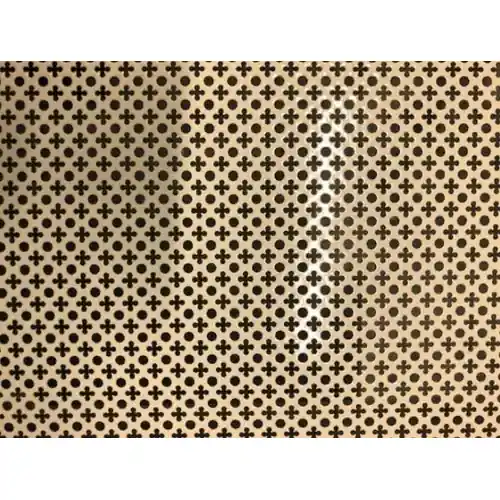 2 mq lamiera forata in alluminio oro per copertura termosifoni stufe e caminetti Aanbieding