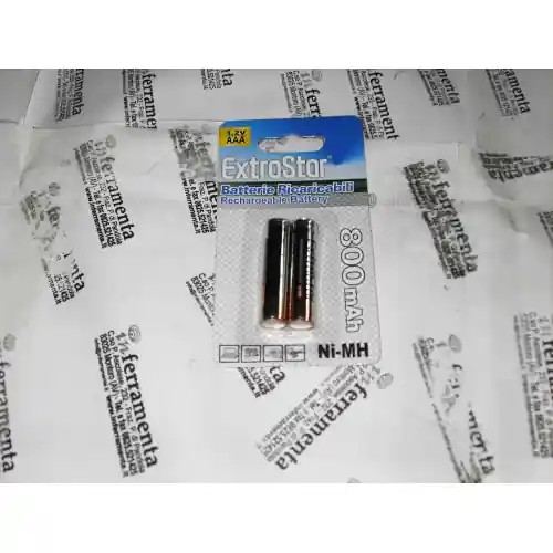 2 pile batterie ministilo ricaricabili 800Mah 1,2V AAA NI-MH ricaricabile Exclusieve Aanbieding