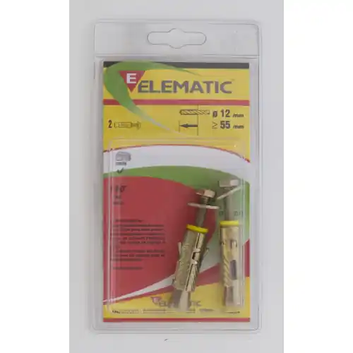 2 pz tasselli EFPM/B fischer M6 Elematic tassello ancorante 12x40 mm Tijdelijk Beschikbaar