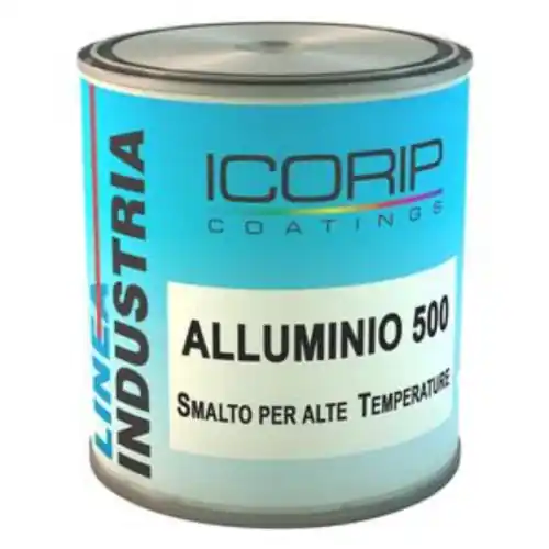 Korting 2,5 lt smalto alluminio brillante 500 sintetico per alte temperature ferro