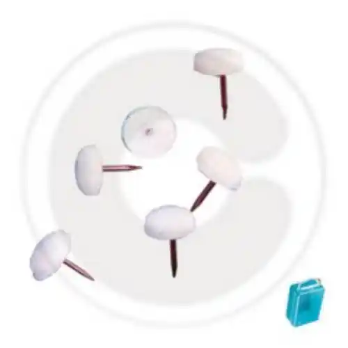 Gratis Retour 20 paracolpi in plastica bianco con chiodo paracolpo sedie sedia porte