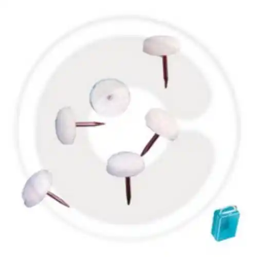 20 paracolpi in plastica marrone con chiodo paracolpo sedie sedia porte Speciale Aanbieding