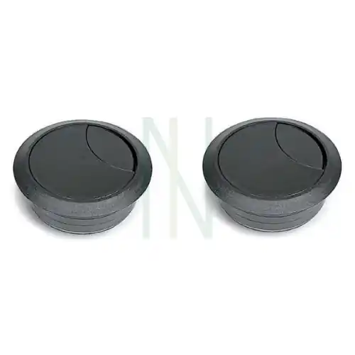 20 pz bocchetta passacavi di plastica colore marrone 60 mm per scrivanie Alleen Vandaag