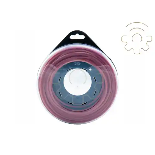 25 mt filo di nylon Alumade rosso per decespugliatore sezione quadrata 4,0 mm made in Italy Lage Kosten
