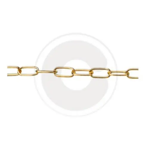 Korting 25 mtl catena genovese in acciaio nichelato tondo gr 10 Ø 1,5 mm fune