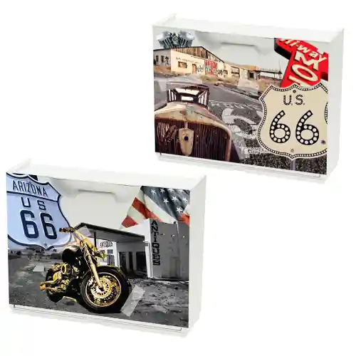 4 moduli scarpiera componibile in resina mod Route 66 cm 51x17x40 h Exclusieve Aanbieding