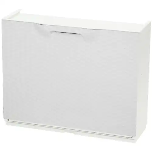 Favoriet 4 moduli scarpiera componibile rattan bianco cm 51x17x40 h anta ribalta