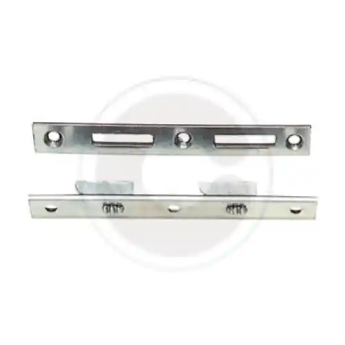Superprijs 40 pz ferratura da letto ferri per letti a 2 ganci in acciaio lucido 10 cm