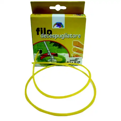 50 mt filo di nylon giallo per decespugliatore sezione tonda Ø 3,3 mm laccio Alleen Vandaag
