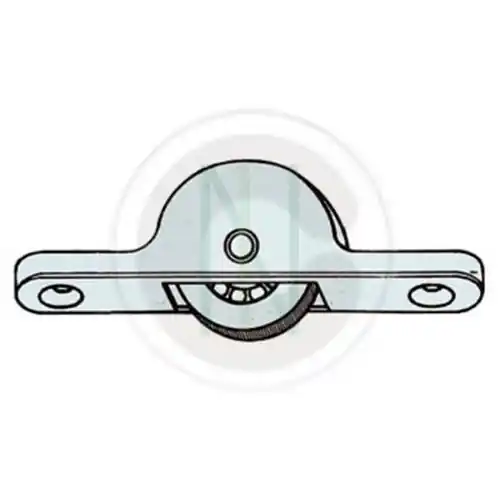 50 pz carrello cementato OMGE con ruota per ante scorrevoli diametro 18 mm Op = Op