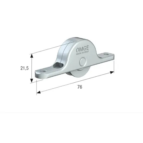 50 pz carrello cementato OMGE con ruota per ante scorrevoli diametro 24 mm Must-Have