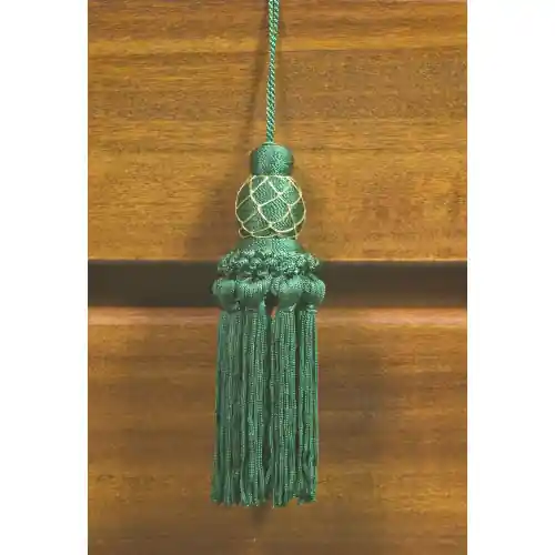6 pz fiocco decorativo Asburgo verde 13 cm per chiave nappa nappina Aanbieding