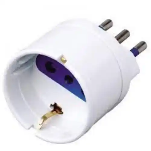 Meest Verkocht adattatore attacco shuko 10A presa elettrica riduzione semplice 2P+T
