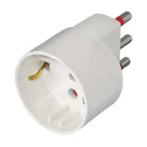 Favoriet adattatore attacco shuko 16A presa elettrica riduzione semplice 2P+T