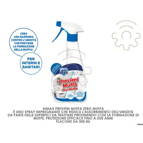 Aimax zero muffa previene e rimuove la muffa 500 ml spray 6-10m² Populair