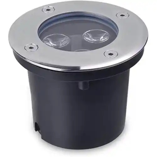 Aipiy faro faretto a led calpestabile 3w luce bianco freddo ø 65 mm h 78 per esterno e interno carrabile Direct Beschikbaar
