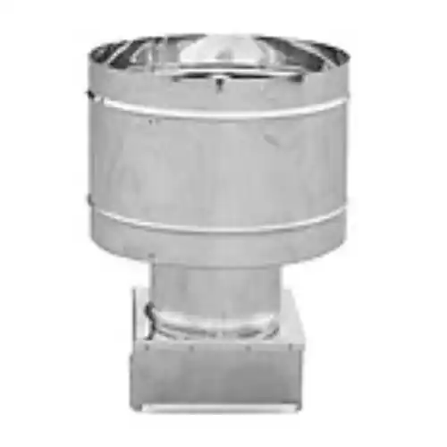 Ala fumaiolo a cappello antivento con base quadrata 30 x 30 cm acciaio inox Op = Op