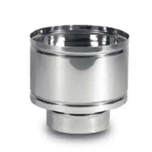 Voordeelprijs Ala fumaiolo comignolo a cappello antivento Ø 180 mm Ø 18 cm in acciaio inox