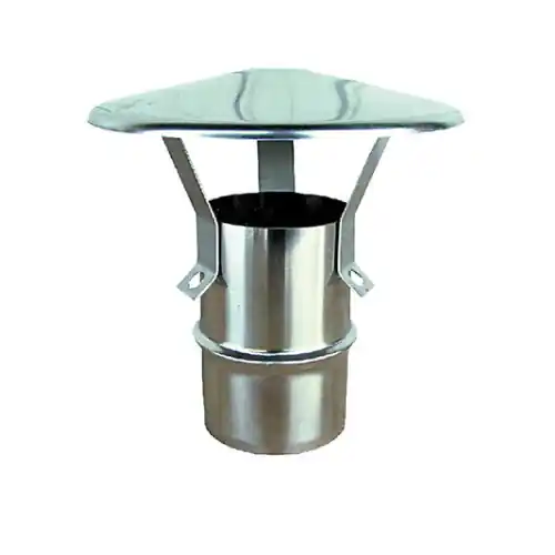 Koop Vandaag Ala fumaiolo comignolo a cappello in acciaio inox AISI 304 Ø 140 mm 14 cm camino stufe attacco M