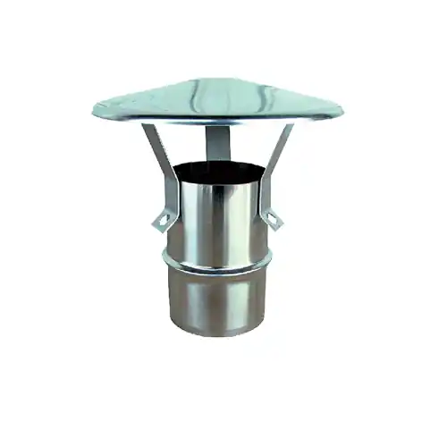 Tijdelijk Beschikbaar Ala fumaiolo comignolo a cappello in acciaio inox AISI 304 Ø 15 cm camino stufe attacco Maschio