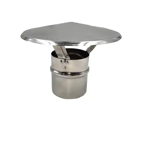 Ala fumaiolo comignolo a cappello in acciaio inox Ø 100 mm 10 cm camino stufe Koop Online