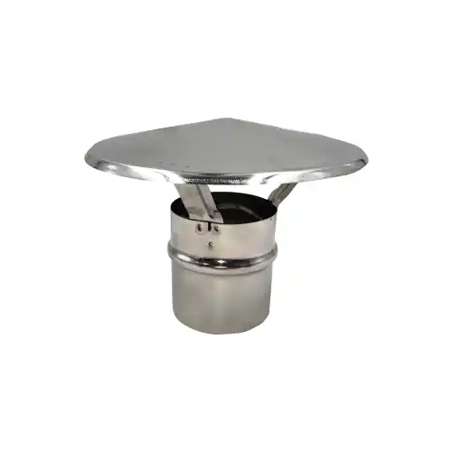 Superprijs Ala fumaiolo comignolo a cappello in acciaio inox Ø 80 mm 8 cm camino stufe