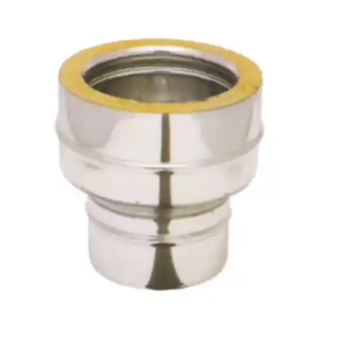 Veilige Betaling Ala maggiorazione coibentato Ø 130 mm maschio uscita Ø 200 mm femmina raccordo