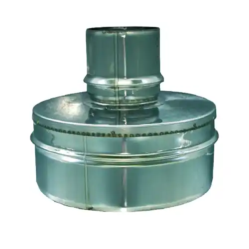 Speciale Aanbieding Ala maggiorazione raccordo mono/doppia parete Ø 150 mm maschio uscita Ø 200 mm femmina in acciaio inox AISI 304