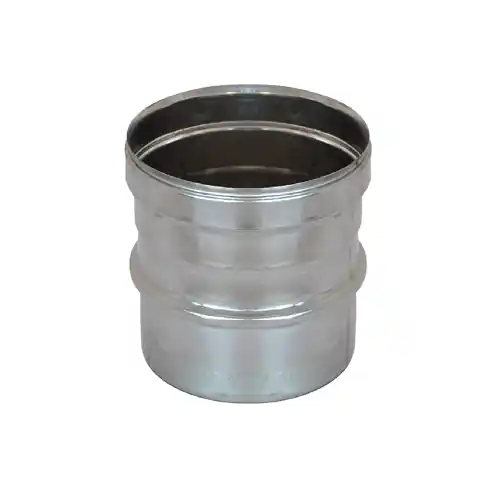 Ala manicotto raccordo attacco maschio femmina M/F Ø 16 cm in acciaio inox h 13,5 cm Betrouwbaar