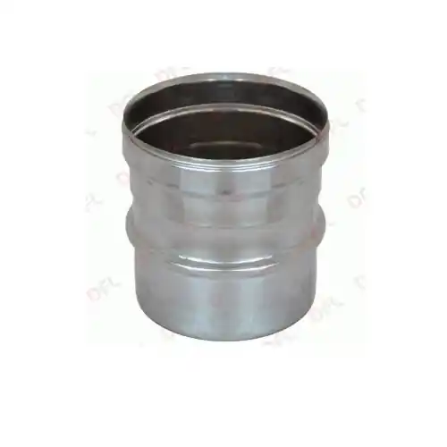 Ala manicotto raccordo attacco maschio femmina M/F Ø 20 cm in acciaio inox h 21,3 cm Laatste Versie
