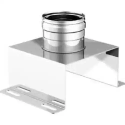 Gratis Retour Ala piastra intermedia con supporto acciaio inox Ø 15 cm 150 mm canna fumaria