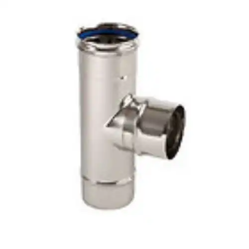 Ala raccordo a T in acciaio inox Ø 200 mm 20 cm per canna fumaria camino stufa Veilige Betaling