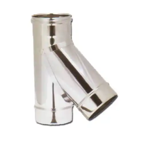 Ala raccordo braga a Y 135° acciaio inox Ø 15 cm 150 mm per canna fumaria Goedkoop
