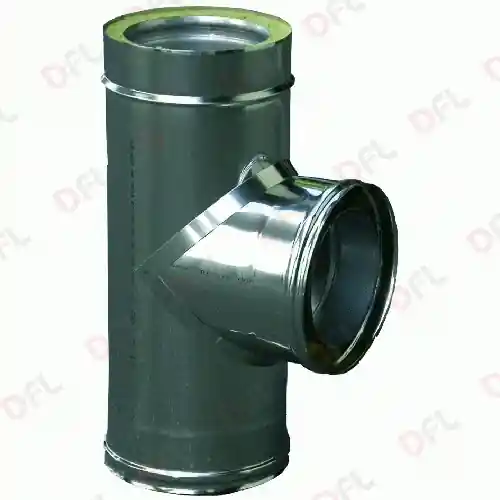 Koopje Ala raccordo doppia parete coibentato a T 90° Ø 250 - 300 mm acciaio inox