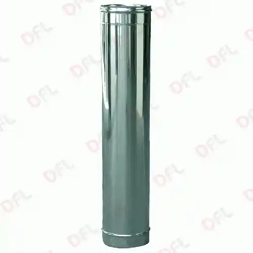 Ala tubo a doppia parete coibentato in acciaio inox 100 cm Ø 250 - 300 mm Exclusieve Aanbieding