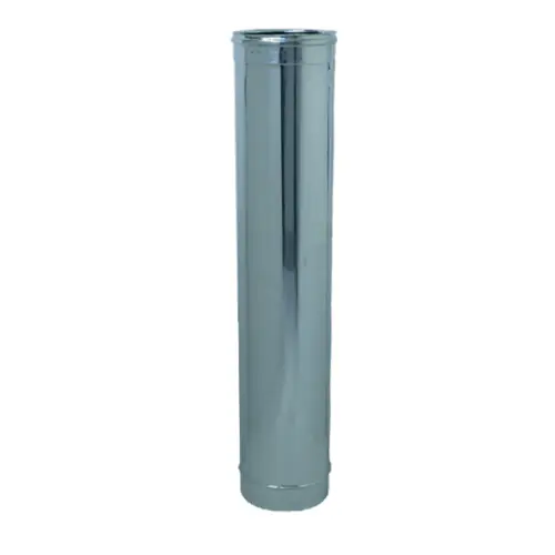 Nieuw Ala tubo per stufe in acciaio inox AISI 304 h 1 mt Ø 16 cm canna fumaria fornito senza guarnizioni