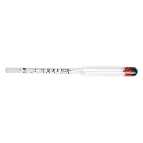 Dagaanbieding Alcoolometro Gay Lussac 18 cm senza termometro per il controllo di alcool etilico e acqua demineralizzata a 20°C/68°F