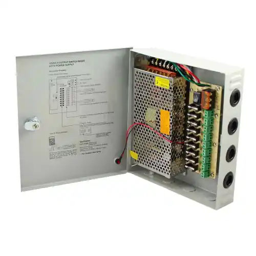 Alimentatore switch per videosorveglianza 12V 9 uscite box quadro 15A 180w stabilizzato Gereduceerde Prijs
