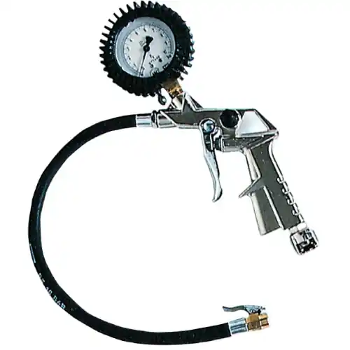 ani pistola gonfiaggio con manometro compressore gomme art 25DE in alluminio Weekendaanbieding