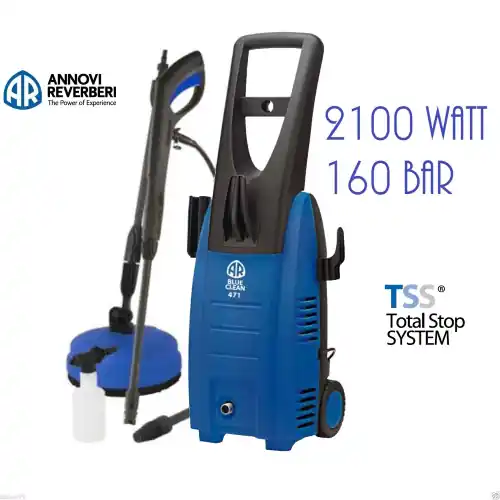 Hoge Kwaliteit Annovi Reverberi 471AR idropulitrice acqua fredda 160 bar 2100W con lavapavimenti schiumogeno lancia e tubo 6 metri